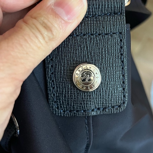 Longchamp Le Pilage Neoprene Bucket Bag - Navy - Picture 10 of 13